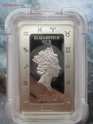 Ниуэ 2 $ 2011 - Зодиак  ЛЕВ Ag унция ДО 30  11 16 22 00 МСК - IMG_0063.JPG