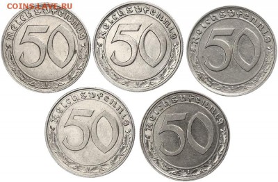 50 пфенингов 1938 и 1939 - 1667vs