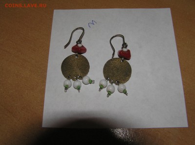 Серьги винтажные, стилизация под народные украшения Поволжья - P1010016.JPG