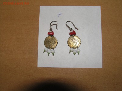 Серьги винтажные, стилизация под народные украшения Поволжья - P1010015.JPG