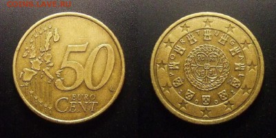 МОНЕТЫ МИРА 11-16 - Португалия – 50 евроцентов (2002)