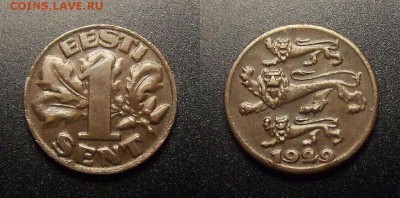 МОНЕТЫ МИРА 11-16 - Эстония – 1 сенти (1929)