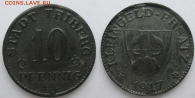 Нотгельды Германии. Обзорная тема. - 10 пф.1917г Триберг-им-Шварцвальд.JPG