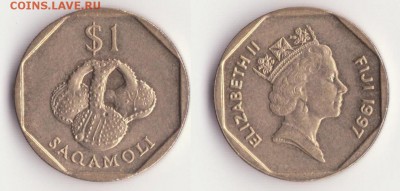 Фиджи, 1 доллар Елизавета II 1997г. до 4.12. - Рисунок (362)