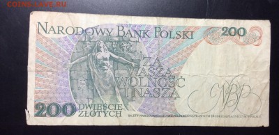 Польша 200 злотых 1988 - image