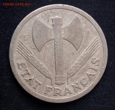 2 франка Франции 1944,до 29.11. - niBoxIqukB0