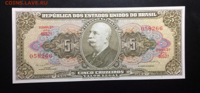 Бразилия 5 Крузейро UNC - image