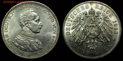 ФИКС - 2, 3 и 5 марок Веймар  ---04-12-16 в 23-00--- - Пруссия_5марок1913_1_1