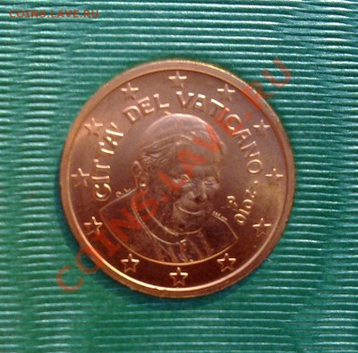 Ватикан 2 евроцента 2010  до 21.00 10.01 - Ватикан 2цента 2010-1