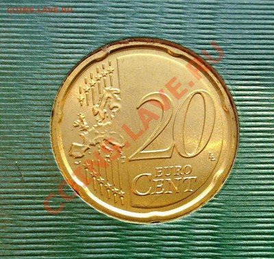 Ватикан 20 евроцентов 2010  до 21.00 10.01 - Ватикан 20центов 2010-2