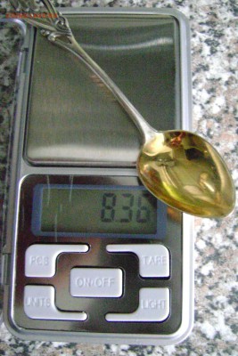 Ложка серебро, золочение. Цветочки. Блиц! До 05.12. 22:30 - DSC07654.JPG