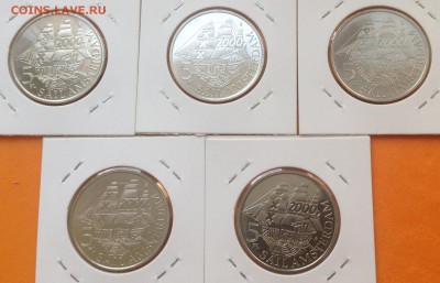 5 и 2 гривны Украина и Недерланды корабли Амстердама - image