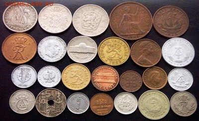 50 разных зарубежных монет не позднее 1966г; до 02.12_22.10м - 1