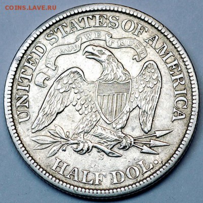 США_полдоллара (50 центов) 1869. Серебро; до 02.12_22.23мск - 12736