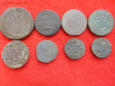 Деньга,полушка,копейки с 1710 по 1760 гг. 8 штук. - DSCN0994[1].JPG