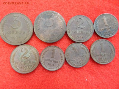 Лот 1924 года 8 штук 1,2,3 копейки. - DSCN0990[1].JPG