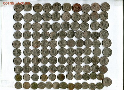 10,15,20 копеек до 1957   110 монет. 07.12.16 в 22:00 - 16548