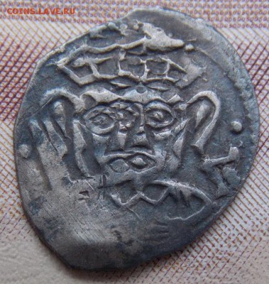 Псков. денга 1425-1510 гг. Довмонт строчник Удел - DSCN9848 (2).JPG