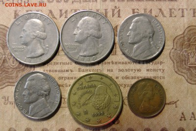 набор иностранных монет 1. до 09.12.16 - 1
