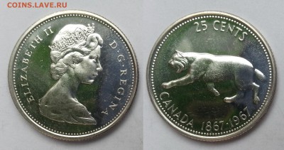 25 центов Канады 1967 года Рысь - 22:00 мск 8.12 - 20161023_122359