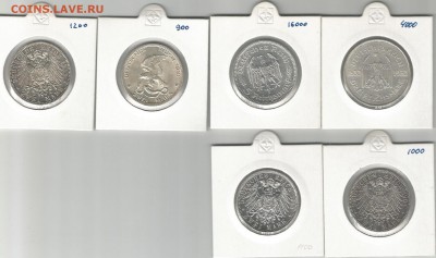 Предпродажная оценка монет Германии - 1а