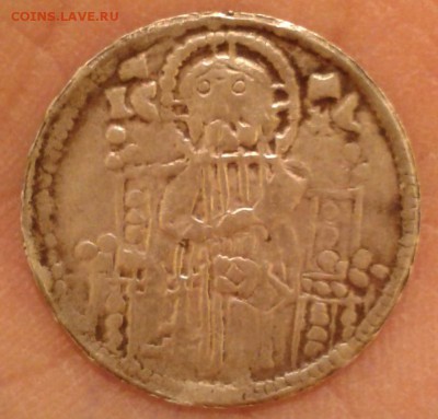 Болгарский грош 14 века (КОПИЯ) в серебре - Фото-1813