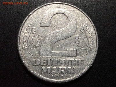 ГДР 2 марки 1957г А - image