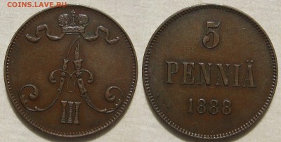 5 пенни 1888г. - 5п-1888