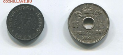 5 пфенингов 1947 и 5 геллеров 1914 ОСТ - пфен_1