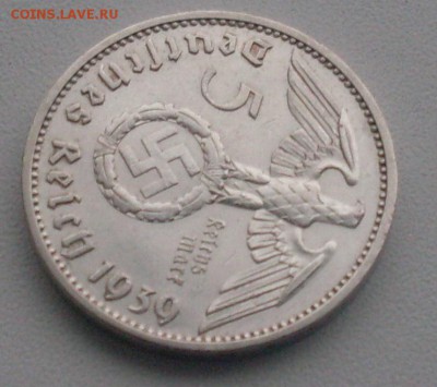 III рейх, 5 марок 1939(J). До 08.12.2016 г. в 22-00 МСК - SDC10527.JPG