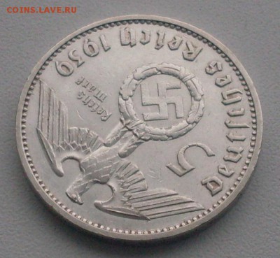 III рейх, 5 марок 1939(J). До 08.12.2016 г. в 22-00 МСК - SDC10526.JPG