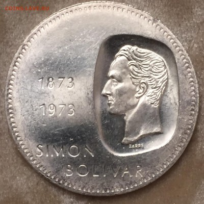 10 боливар 1973 серебро - IMG_3760.JPG