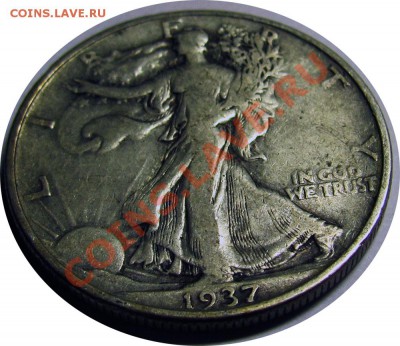 L29 Half Dollar Walking Liberty США 1937F-VF до 12.01 в 22°° - L29 USA HALF_1937 F_VF_1