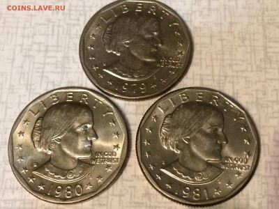 1$ США-Сьюзен Энтони 3шт.1979,1980,1981г. до 08.12.16г. - IMG_0502[1].JPG
