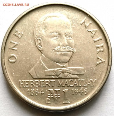 Нигерия. 1 найра 1991г.  Окон 11.12.16 в 23.00мск - 2