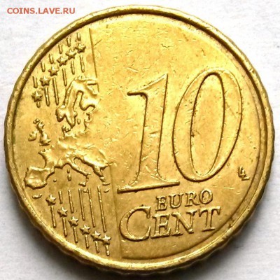 Испания. 10 евроцентов 2008.  Окон 11.12.16 в 23.00мск - 1