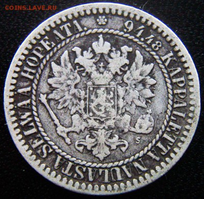 Царская Финляндия_серебряная марка 1865. До 06.12_22.04мск - 12817