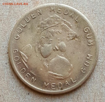 Жетон. Парусник. Ошибка. Брак. Golden medal gum. До 9.12.201 - 20161205_145333