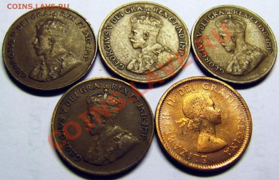 N40 Канада подборка одноцентовиков 1¢ 5 шт. до 13.01 в 22°° - N40 1c Canada 5 pcs_2