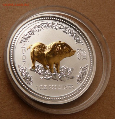 1$ 2007 Австралия, Свинья, позолота до 08.12. (чт) 22-10МСК - 51 (1).JPG