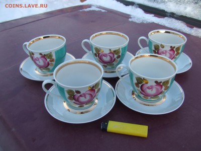 5 фарфоровых чашек с блюдцами.красивые.до 10 дек 21-00мск - люда 001.JPG