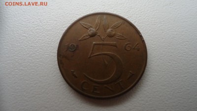 НИДЕРЛАНДЫ 5 ЦЕНТОВ 1964 ДО 12.12 22:00 МСК - DSC03525.JPG