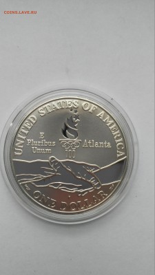 США 1 доллар, 1995 Атланта 1996 - Бег, Паралимпийские игры - PHOTO_20161204_134318