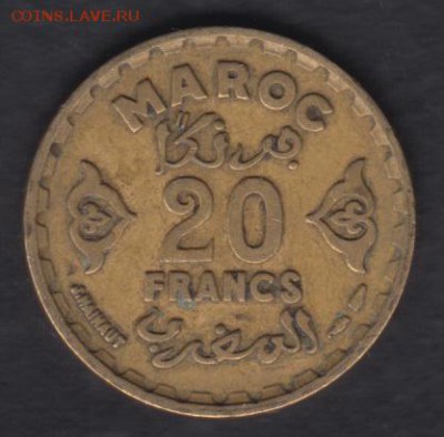 Марокко 20 франков 1951 до 8.12.2016 21-00 - Марокко а