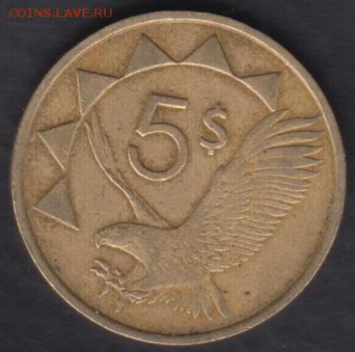 Намибия 5 долларов 1993 до 8.12.2016 21-00 - Намибия а