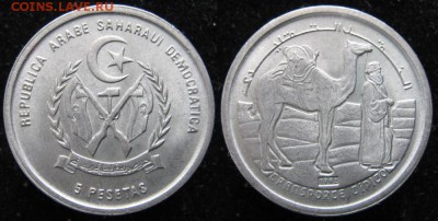 16.Разная инострань по фиксу - 16.1. -Сахара 5 песет 1992   413