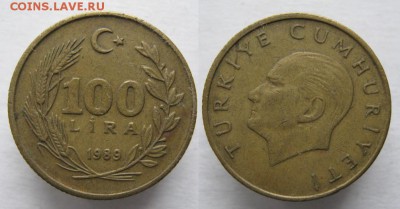 16.Разная инострань по фиксу - 16.22. -Турция 100  лир  1989  038