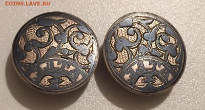 Запонки серебряные Ялта 84 проба - image-2