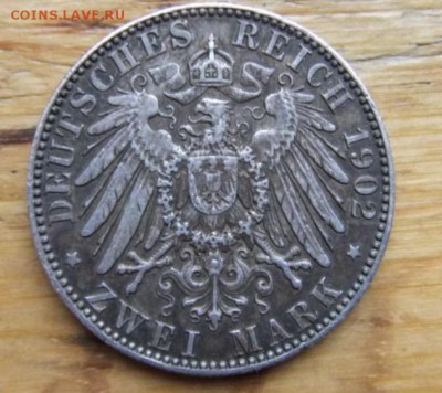 2 марки 1902 Саксония - image