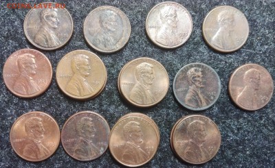 Одноцентовые монеты США, 71шт. - 5